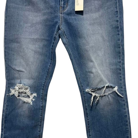 Rolla's Australia NWT Women's Medium Wash Mid Rise Miller Cropped Jeans 32/28 - Picture 11 of 16